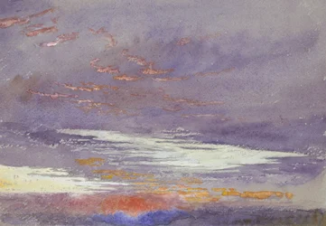 Estudo da alvorada: nuvens púrpuras, março de 1868